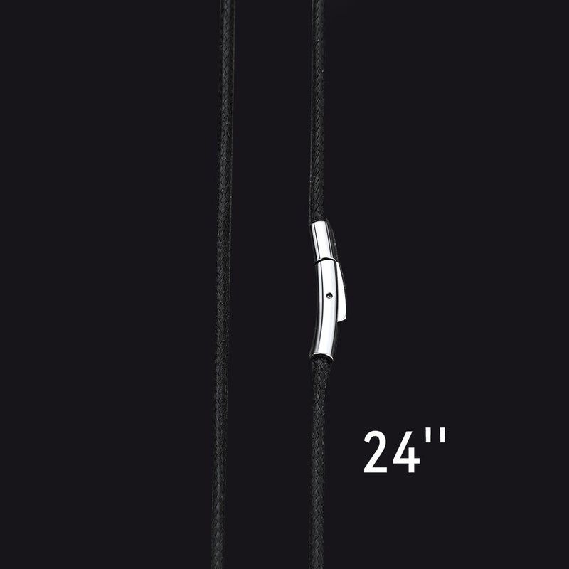 Braided Leather Cord Chain Wax Rope Necklace for 2mm/3mm