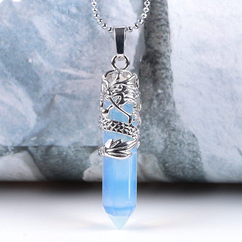 Natural Stone Pendant Necklace