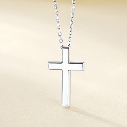 Dainty Cross Pendant Necklace for Mom, Christian Faith Pendant Necklace Gift