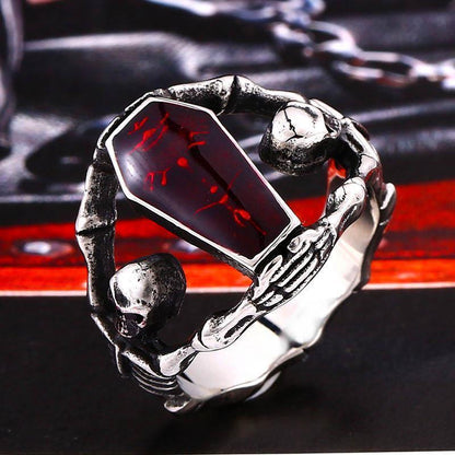 Skull Coffin Ring