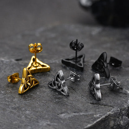 Celtic Knot Stud Earrings for
