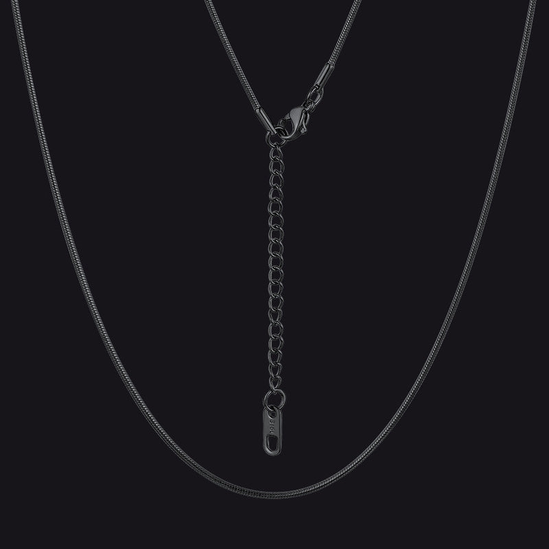 1.2mm Thin Snake Link Chain Necklace for