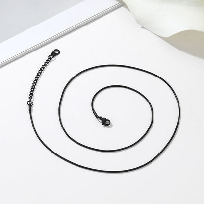 1.2mm Thin Snake Link Chain Necklace for