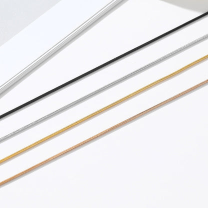 1.2mm Thin Snake Link Chain Necklace for