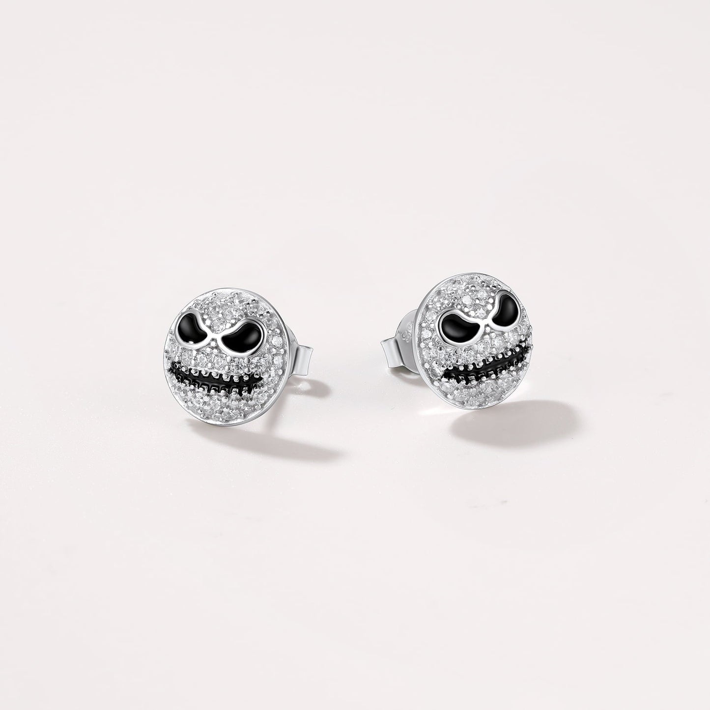 Halloween Jack Skellington Earrings for in Sterling Silver