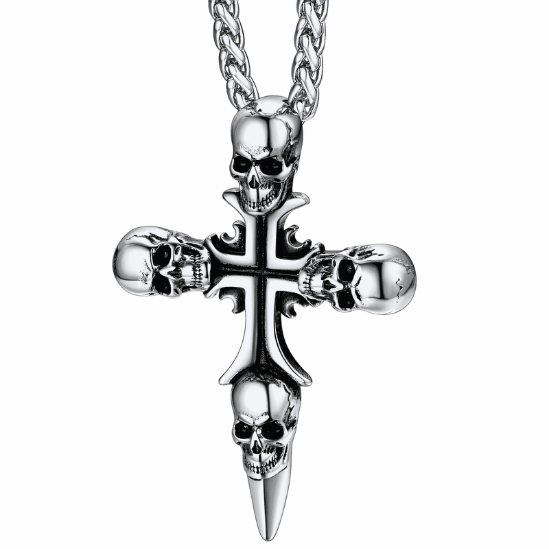 Skull Cross Necklace for Stainless Steel