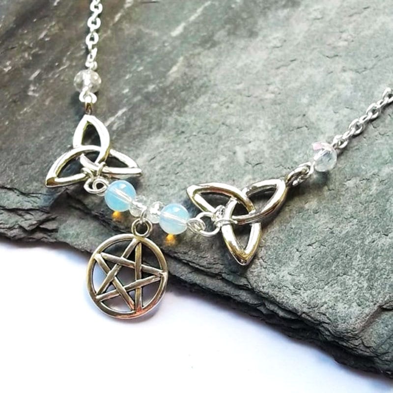 Triquetra Harmony Pentacle Necklace