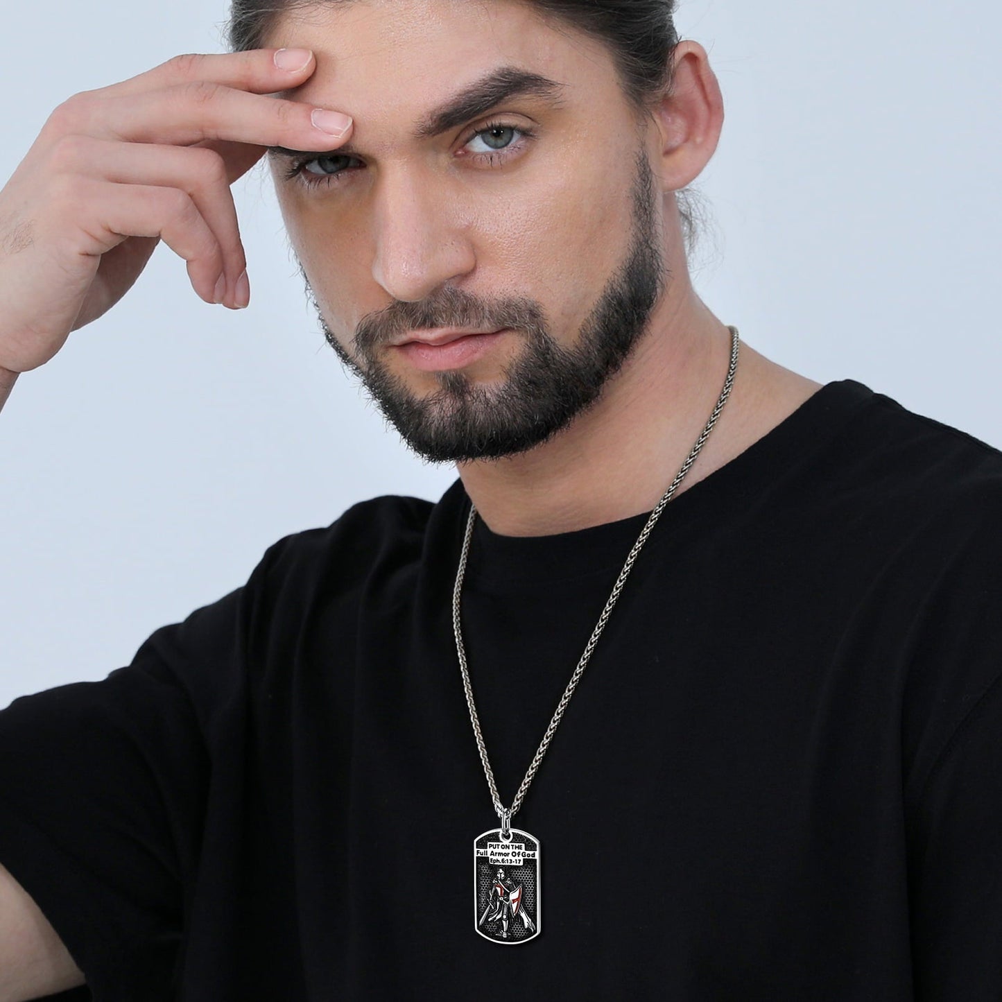 Knights Templar Dog Tag Necklace