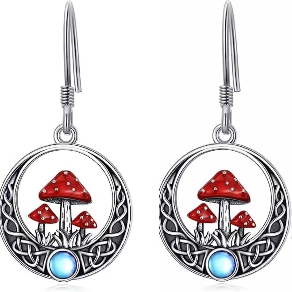 Celtic Grove Mushroom Earrings