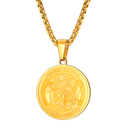 Catholic St. Michael Necklace Medal for