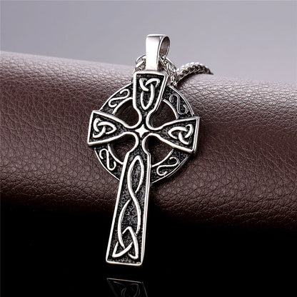 Large Celtic Cross Necklace Pendant for