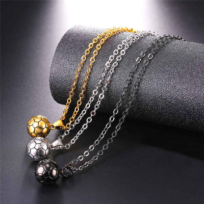 Soccer Pendant Necklace for Sport Fans and Player