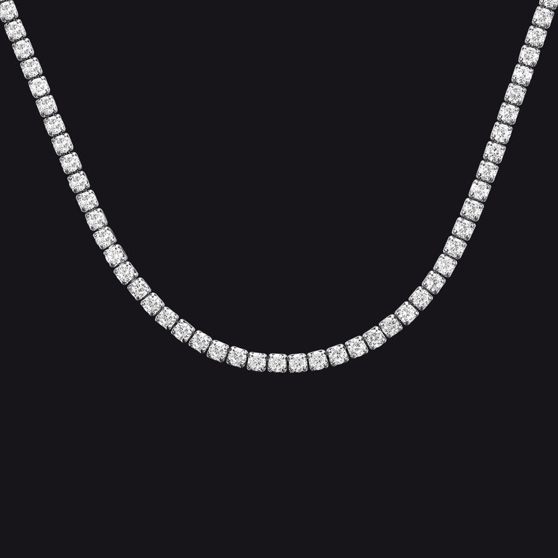3mm Bling Cubic Zirconia Chain Necklace for