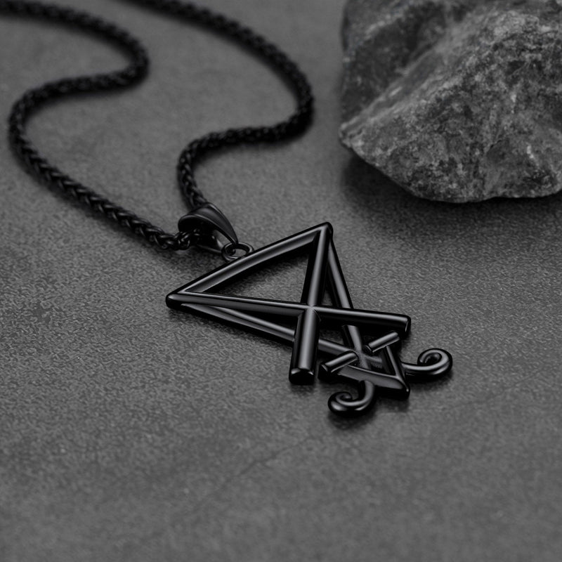 Satanic Sigil of Lucifer Necklace for Stainless Steel