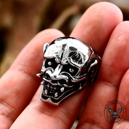 Hannya Oni Stainless Steel Ring