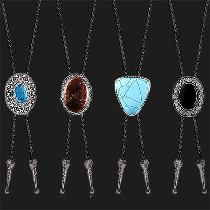 4 Pieces Gem-set Bolo Tie