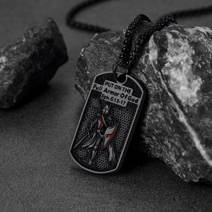 Knights Templar Dog Tag Necklace