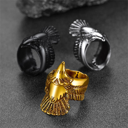 Retro Eagle Ring for Stainless Steel