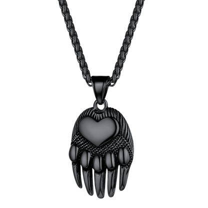 Viking Bear Paw Pendant Necklace Jewelry for