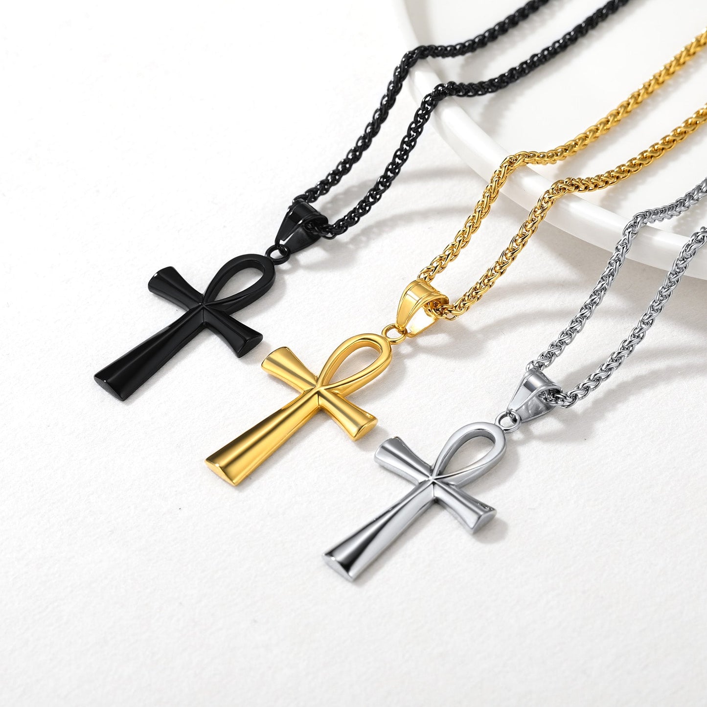 Egyptian Coptic Ankh Cross Necklace for