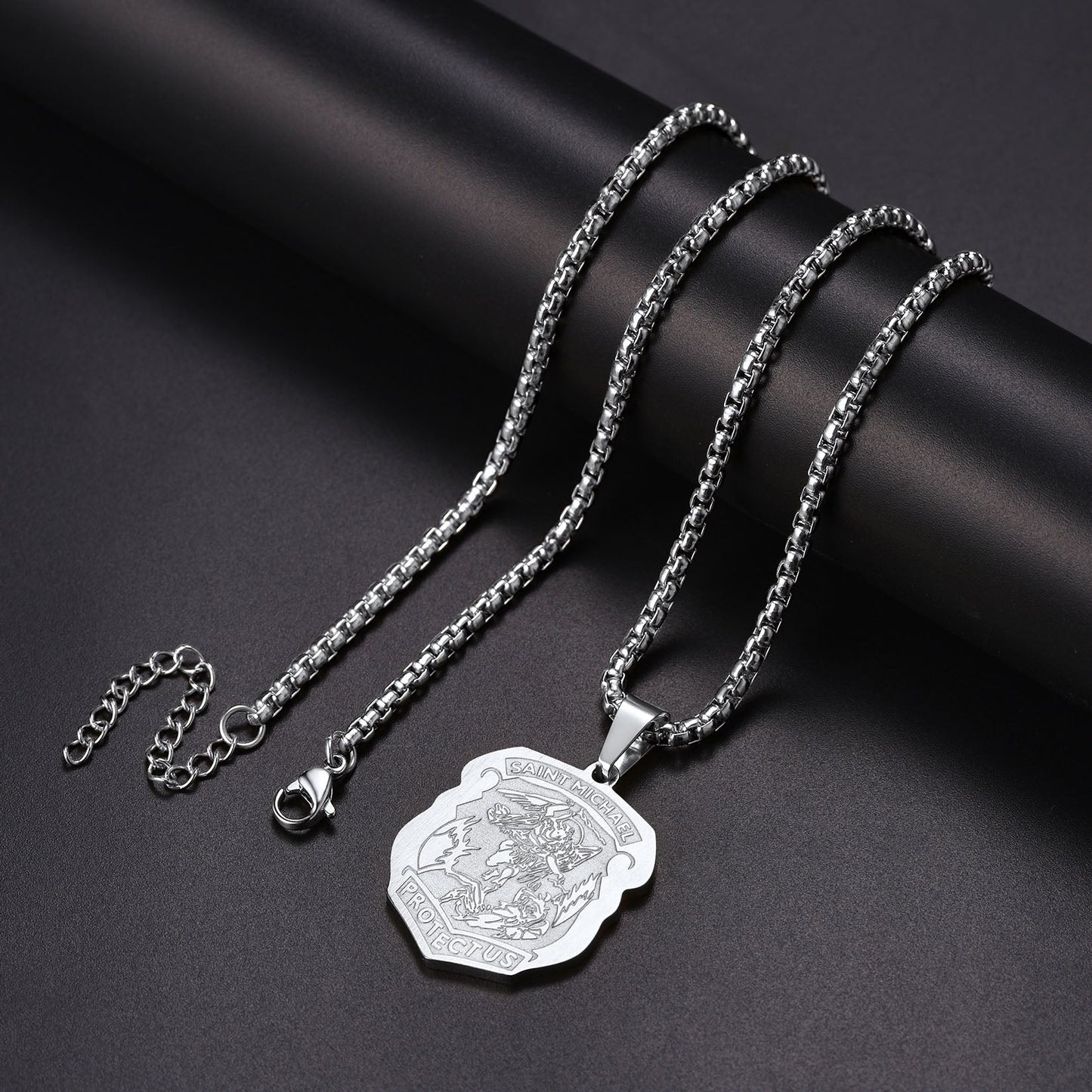 The Archangel St. Michael Necklace Medal Shield Pendant