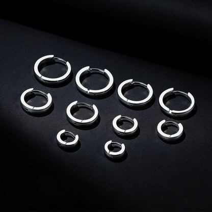 5 Pairs Minimalist Hoop Earrings Set for