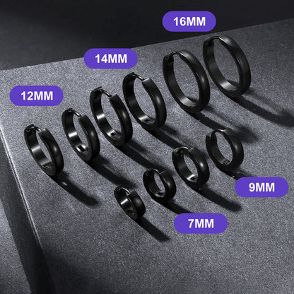 5 Pairs Minimalist Hoop Earrings Set for