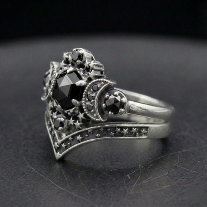 Triple Moon Ring