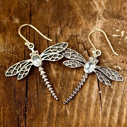 Metamorphosis Dragonfly Rhinestone Earrings