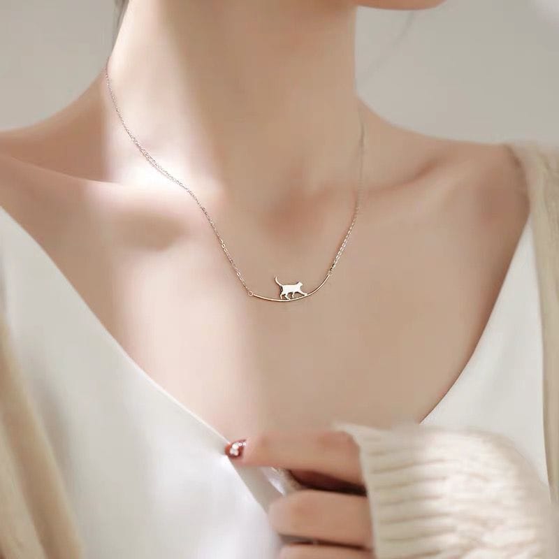 Mystical Energy Cat Pendant Necklace