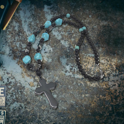 60 Cm Turquoise Bead Necklace
