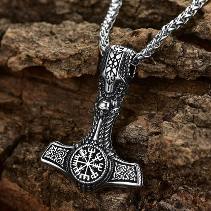 Viking Thor's Hammer Mjolnir Necklace Pendant for