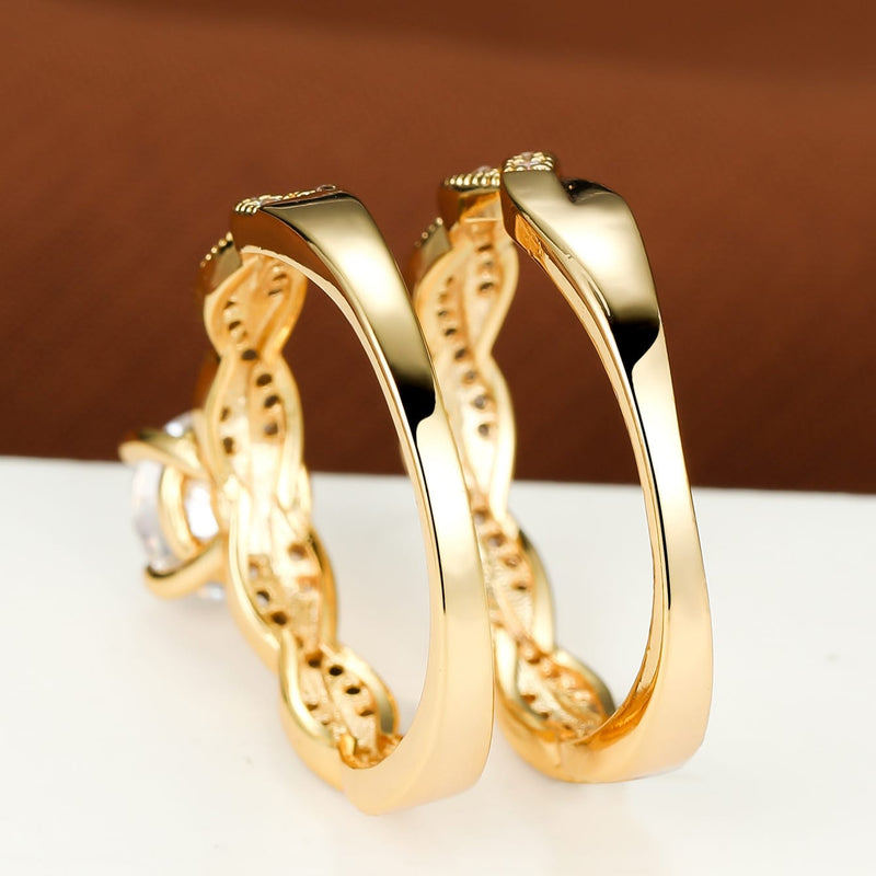 Eternal Infinity Enchantment Crystal Ring Set