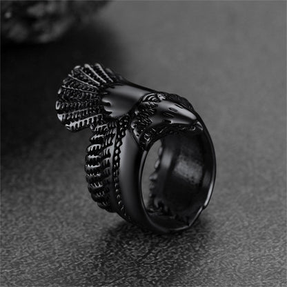 Retro Eagle Ring for Stainless Steel