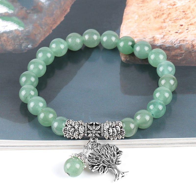 Tree of Life Abundance Aventurine Crystal Bracelet