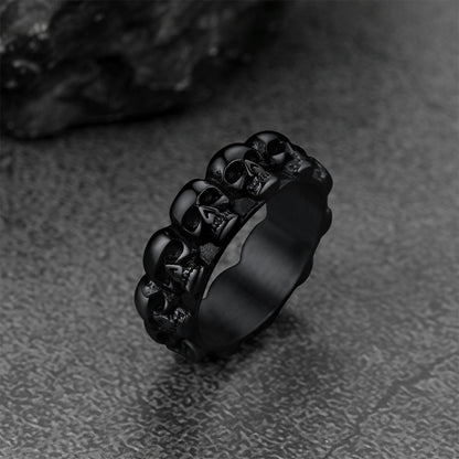 Gothic Punk Skull Ring for Stainless Steel