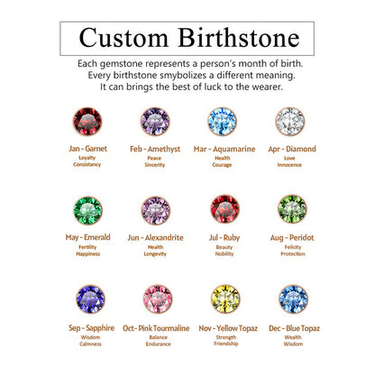 Minimalist Birthstone Gemstone Band Ring for