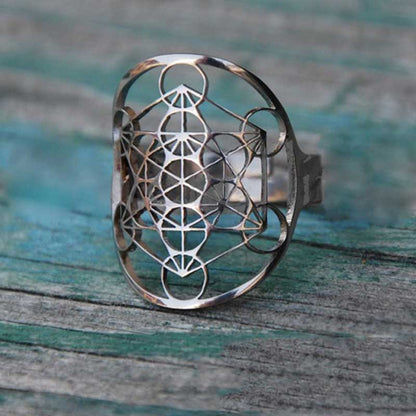 Metatron’s Cube Sacred Geometry Ring