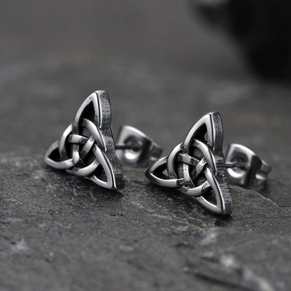 Celtic Knot Stud Earrings for