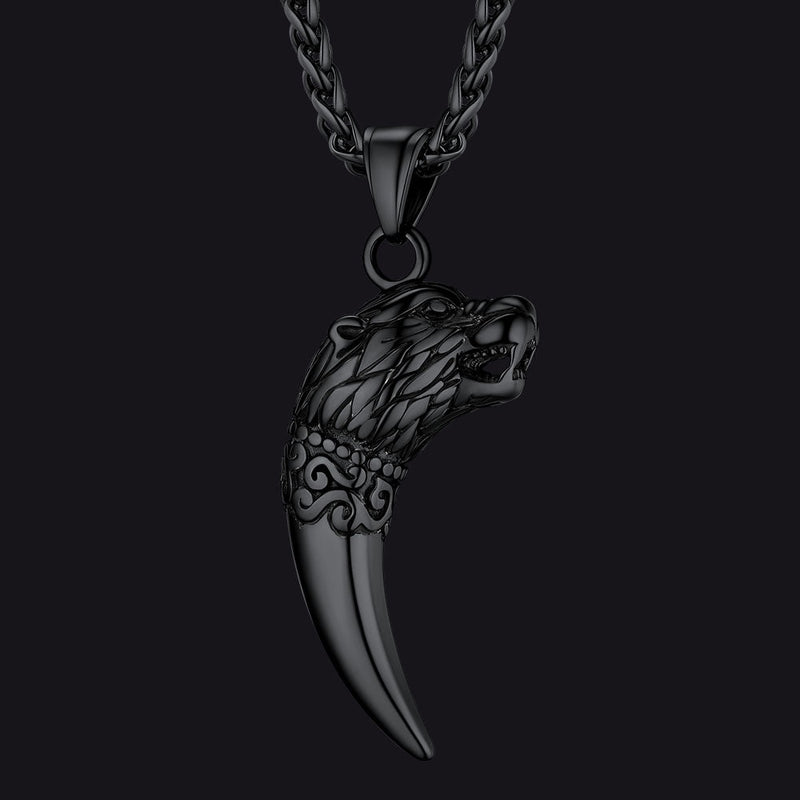 Viking Wolf Tooth Necklace for