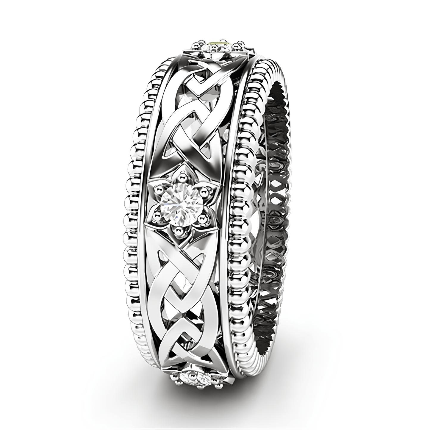 Celtic Flower of Spiritual Clarity Ring