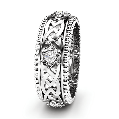 Celtic Flower of Spiritual Clarity Ring