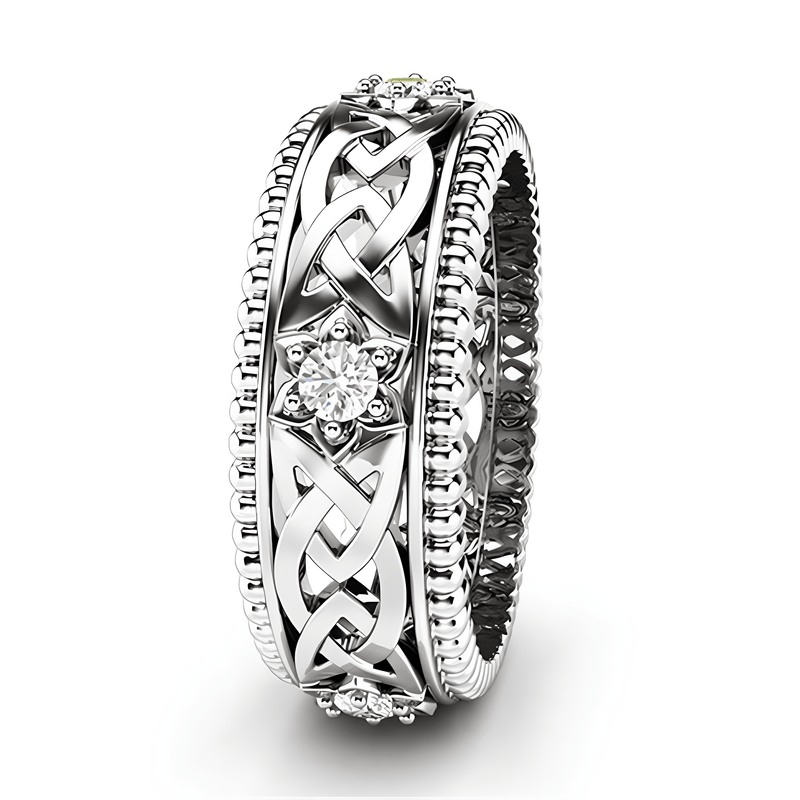 Celtic Flower of Spiritual Clarity Ring