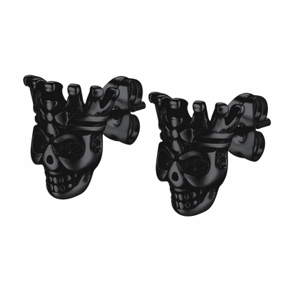 Punk Crown Skull Stud Earrings for Halloween Gift