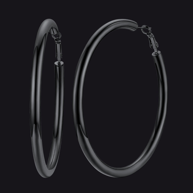 Chunky 5mm Hoop Earrings With Lobster Clasp for