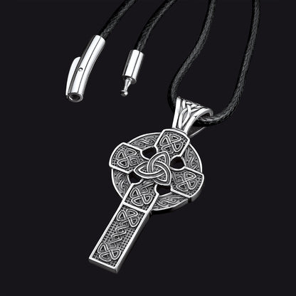 Irish Celtic Cross Necklace Pendant for