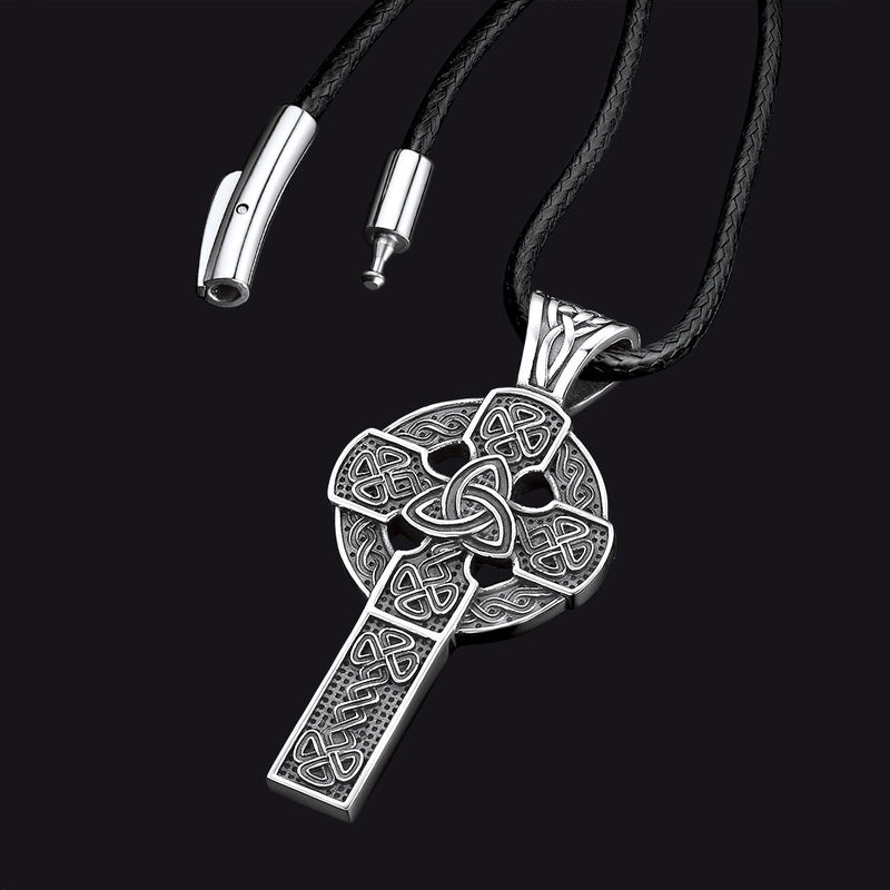 Irish Celtic Cross Necklace Pendant for