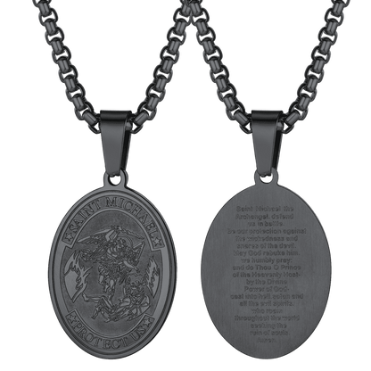 Archangel St. Michael Pendant Necklace Medal for