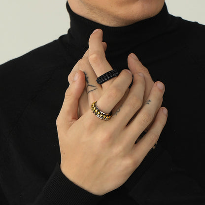 Gothic Skull Ring Anxiety Fidget Ring for