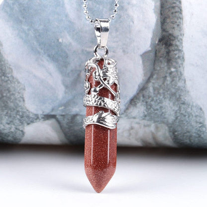 Natural Stone Pendant Necklace